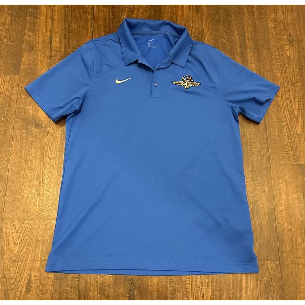 NIKE Indianapolis Motor Speedway Blue Polo Size Large